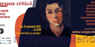 Cafeneaua critică: Evocare Margareta Sterian (la MNLR-Griviței, luni, 19 septembrie 2022)