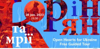 Open Hearts for Ukraine – primul tur ghidat al monumentelor create de 24 de tineri refugiați din Ucraina în patru muzee din București